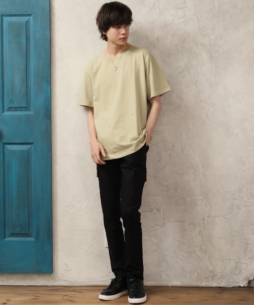 FRUIT OF THE LOOM(フルーツオブザルーム)の「FRUIT OF THE LOOM フルーツオブザルーム クルーネック ヘビーウェイト Tシャツ(Tシャツ/カットソー・メンズ・ホワイト/ブラック/カーキ/ネイビー/グレー/ベージュ・M/S/LL/XL/L)」の14枚目の写真