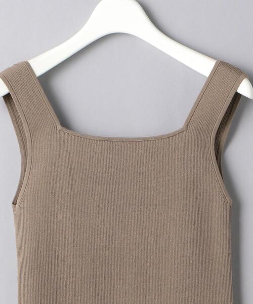 UNITED ARROWS(ユナイテッドアローズ)の「UBCB スクエアネック リブキャミソール◆(キャミソール・レディース・ホワイト/ブラック/ベージュ・FREE)」の10枚目の写真