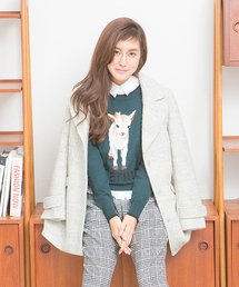 DISCOAT | 【Discoat】ビジュー釦チェスターコート(その他アウター)