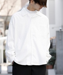 ADMIX/ATELIER SAB MEN | ジャガード ダマスク柄 オーバーサイズ オープンカラー シャツジャケット(シャツ/ブラウス)