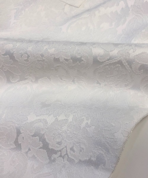 ADMIX/ATELIER SAB MEN（アドミックスアトリエサブメン）の「ジャガード ダマスク柄 オーバーサイズ オープンカラー シャツジャケット（シャツ/ブラウス・メンズ・ホワイト/ブラック・48/50）」の3枚目の写真