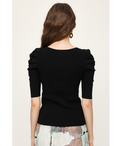 トップス Tuck Sleeve French Stripe Top 豊富なギフト Tuck Top Stripe French Sleeve トップス - トップス