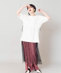 OSMOSIS | チュールレイヤードTシャツ(Tシャツ/カットソー)