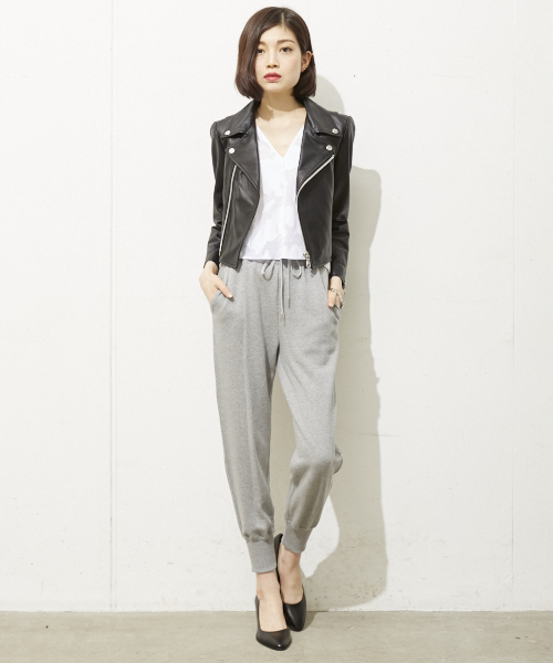 MID by MIDWEST(ミッド バイ ミッドウエスト)の「MID by MIDWEST ショートライダースジャケット(ライダースジャケット・レディース・ブラック・2/1)」の16枚目の写真