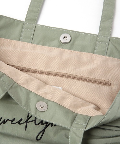 niko and...（ニコアンド）の「オリジナル刺繍ギャザートートバッグ（トートバッグ・レディース・ブラック/グリーン/その他1・0）」の18枚目の写真