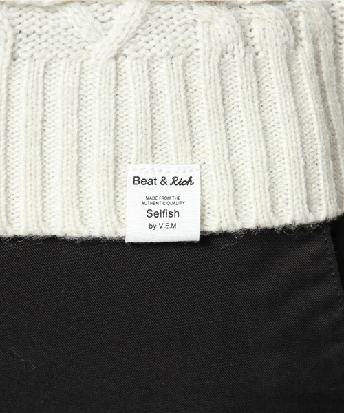 VENCEEXCHANGE（ヴァンスエクスチェンジ）の「ウールナイロンキリカエショールカーデ（カーディガン/ボレロ・メンズ・ブラック/ネイビー・SMALL/LARGE/MEDIUM）」の10枚目の写真