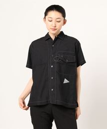 and wander | and wander/アンドワンダー　dry linen open collar shirt ドライリネンオープンカラーシャツ 5741183079(シャツ/ブラウス)