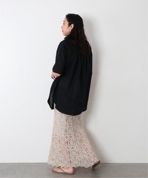 journal standard L'essage（ジャーナルスタンダードレサージュ）の「スタンドカラー ピンタックブラウス◆（シャツ/ブラウス・レディース・ホワイト/ブラック/カーキ・FREE）」の19枚目の写真