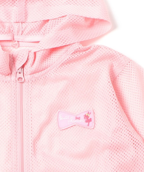 KP（ケーピー）の「CAYA 虫除け(インセクトシールド) フード付きメッシュパーカー(100-130cm)（パーカー・キッズ・ブルー系その他/ピンク・130cm/120cm/110cm/100cm）」の7枚目の写真