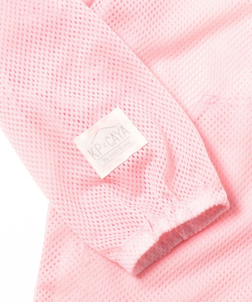KP（ケーピー）の「CAYA 虫除け(インセクトシールド) フード付きメッシュパーカー(100-130cm)（パーカー・キッズ・ブルー系その他/ピンク・130cm/120cm/110cm/100cm）」の8枚目の写真