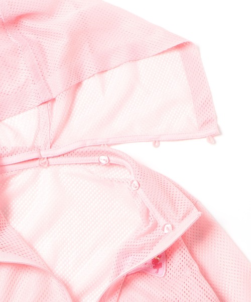 KP（ケーピー）の「CAYA 虫除け(インセクトシールド) フード付きメッシュパーカー(100-130cm)（パーカー・キッズ・ブルー系その他/ピンク・130cm/120cm/110cm/100cm）」の9枚目の写真