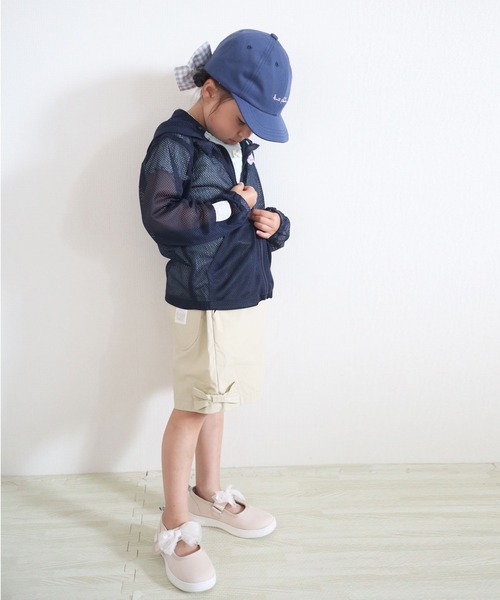 KP（ケーピー）の「CAYA 虫除け(インセクトシールド) フード付きメッシュパーカー(100-130cm)（パーカー・キッズ・ブルー系その他/ピンク・130cm/120cm/110cm/100cm）」の13枚目の写真