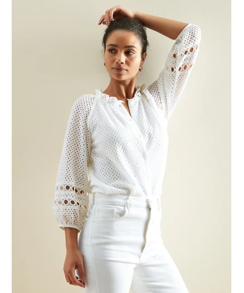 ブラウス シャツ BANANA REPUBLIC FACTORY STORE　　アイレット シャツ レディース BANANA REPUBLIC FACTORY STORE（バナナリパブリック