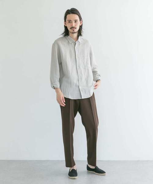 URBAN RESEARCH(アーバンリサーチ)の「サマーウール ドライタッチパンツ(その他パンツ・メンズ・ブラウン/グレー系その他/ブルー系その他・MEDIUM/LARGE)」の4枚目の写真