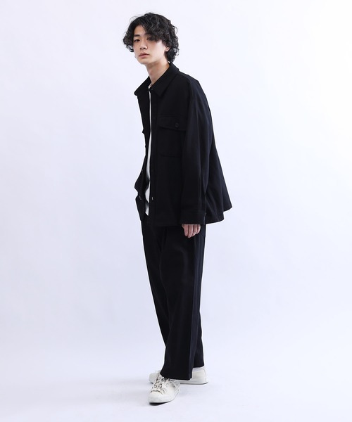 Lulu ＆ Arnie（るるあんどあーにー）の「オーバーサイズ 1タック ツイルパンツ（その他パンツ・メンズ・ブラック/グレー/オフホワイト/ブルーグレー/ブラック×ホワイト・MEDIUM/LARGE）」の10枚目の写真