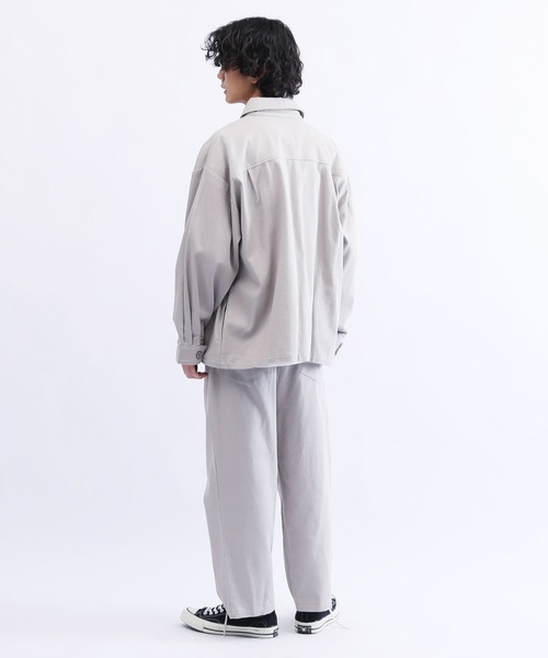 Lulu ＆ Arnie（るるあんどあーにー）の「オーバーサイズ 1タック ツイルパンツ（その他パンツ・メンズ・ブラック/グレー/オフホワイト/ブルーグレー/ブラック×ホワイト・MEDIUM/LARGE）」の15枚目の写真