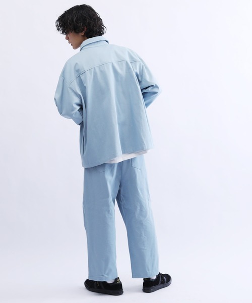 Lulu ＆ Arnie（るるあんどあーにー）の「オーバーサイズ 1タック ツイルパンツ（その他パンツ・メンズ・ブラック/グレー/オフホワイト/ブルーグレー/ブラック×ホワイト・MEDIUM/LARGE）」の21枚目の写真