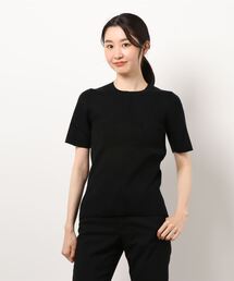 AMERICAN HOLIC | リブカット半袖プルオーバー　＊(ニット/セーター)