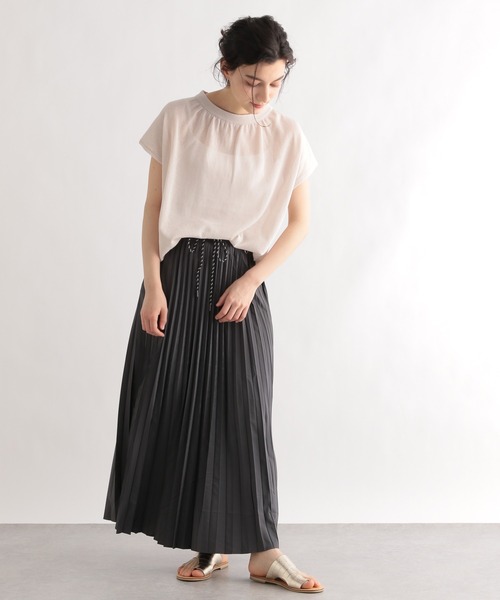 LE FOYER(ルフォワイエ)の「PATIO後ろリボンノースリーブプルオーバー(ニット/セーター・レディース・オフホワイト/ピンク/イエロー・38)」の6枚目の写真