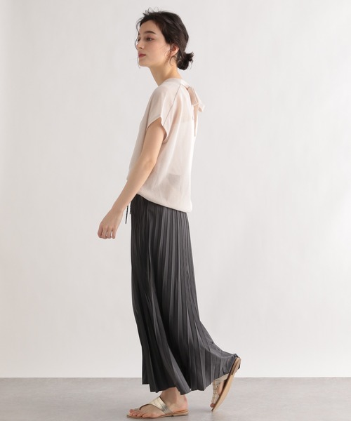 LE FOYER(ルフォワイエ)の「PATIO後ろリボンノースリーブプルオーバー(ニット/セーター・レディース・オフホワイト/ピンク/イエロー・38)」の10枚目の写真