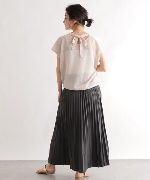 LE FOYER(ルフォワイエ)の「PATIO後ろリボンノースリーブプルオーバー(ニット/セーター・レディース・オフホワイト/ピンク/イエロー・38)」の12枚目の写真