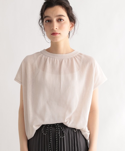 LE FOYER(ルフォワイエ)の「PATIO後ろリボンノースリーブプルオーバー(ニット/セーター・レディース・オフホワイト/ピンク/イエロー・38)」の13枚目の写真