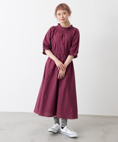ミックスヤーンシャーリングワンピース ワンピース Merlot メルロー のファッション通販 Zozotown