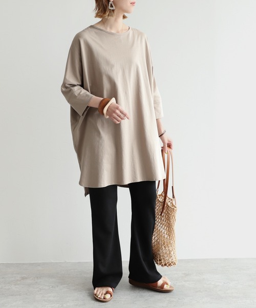 reca（レカ）の「リラックスフレアパンツ（その他パンツ・レディース・ベージュ系その他/ブルー系その他/ブラック・FREE）」の6枚目の写真