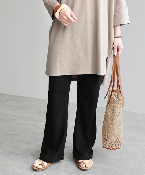 reca（レカ）の「リラックスフレアパンツ（その他パンツ・レディース・ベージュ系その他/ブルー系その他/ブラック・FREE）」の8枚目の写真