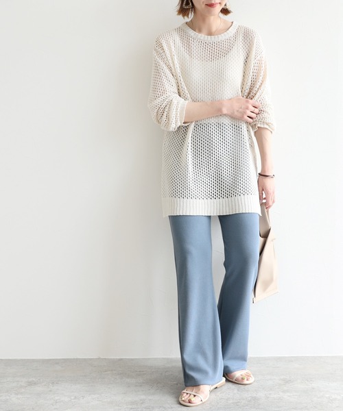 reca（レカ）の「リラックスフレアパンツ（その他パンツ・レディース・ベージュ系その他/ブルー系その他/ブラック・FREE）」の17枚目の写真