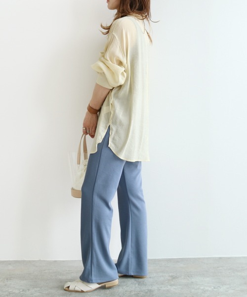 reca（レカ）の「リラックスフレアパンツ（その他パンツ・レディース・ベージュ系その他/ブルー系その他/ブラック・FREE）」の20枚目の写真