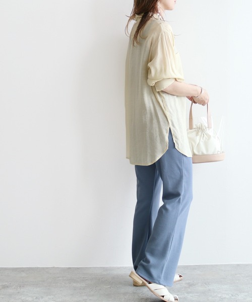 reca（レカ）の「リラックスフレアパンツ（その他パンツ・レディース・ベージュ系その他/ブルー系その他/ブラック・FREE）」の22枚目の写真