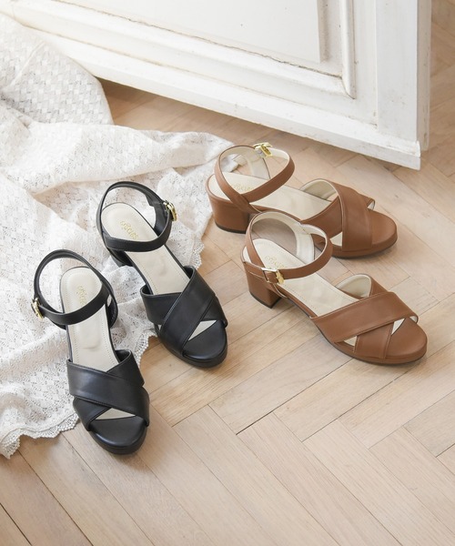 sango（sango）の「クロスストラップサンダル（サンダル・レディース・ブラック/ブルー/ブラウン/ベージュ・LL/3L/SS/S/M/L）」の15枚目の写真