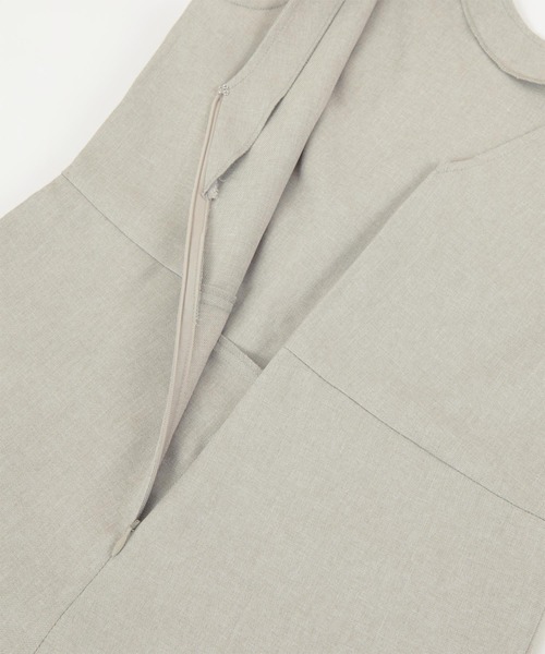 titivate（ティティベイト）の「ウエストリボン付きオールインワン（つなぎ/オールインワン・レディース・サンドベージュ/グレイッシュベージュ/ブラック/ライトカーキ・S/PS(XS－S)/M/L）」の22枚目の写真