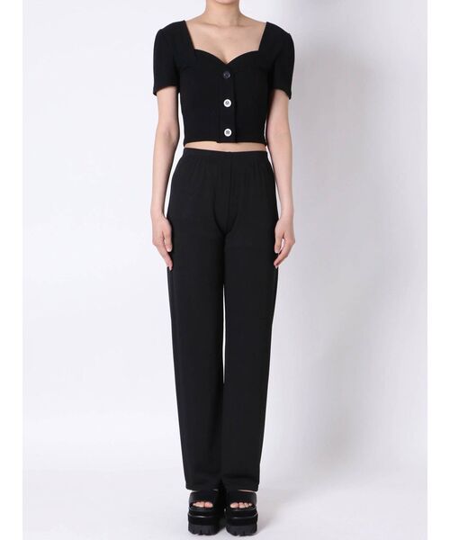 EMODA（エモダ）の「ルーズストレートパンツ（その他パンツ・レディース・アイボリー/ブラック/マスタード・FREE）」の6枚目の写真