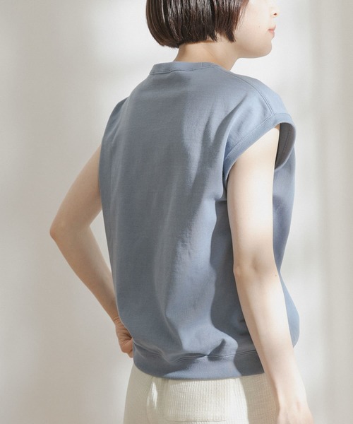 FORK&SPOON（フォークアンドスプーン）の「FORK&SPOON　ヘビーウェイト天竺ノースリーブTシャツ（Tシャツ/カットソー・レディース・グレー/オフホワイト/モカ/ブルー系その他・ONE）」の11枚目の写真
