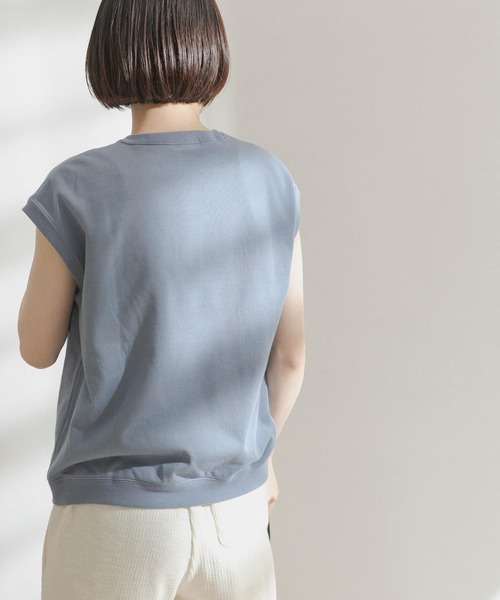 FORK&SPOON（フォークアンドスプーン）の「FORK&SPOON　ヘビーウェイト天竺ノースリーブTシャツ（Tシャツ/カットソー・レディース・グレー/オフホワイト/モカ/ブルー系その他・ONE）」の15枚目の写真