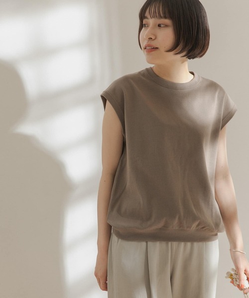 FORK&SPOON（フォークアンドスプーン）の「FORK&SPOON　ヘビーウェイト天竺ノースリーブTシャツ（Tシャツ/カットソー・レディース・グレー/オフホワイト/モカ/ブルー系その他・ONE）」の22枚目の写真