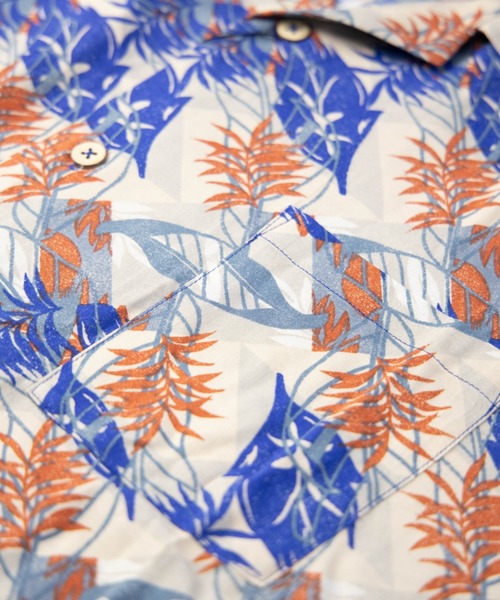 BARCEDOS（バルセドス）の「レーヨン プリント オープンカラー ビッグアロハシャツ（シャツ/ブラウス・メンズ・ホワイト/ネイビー/イエロー/ブルー・LL/M/L）」の21枚目の写真