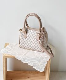 ems excite | 柄ボストンBAG(ボストンバッグ)