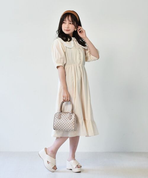 ems excite(エムズエキサイト)の「柄ボストンBAG(ボストンバッグ・レディース・ホワイト系その他/ブラウン系その他/ダークブラウン・FREE)」の7枚目の写真