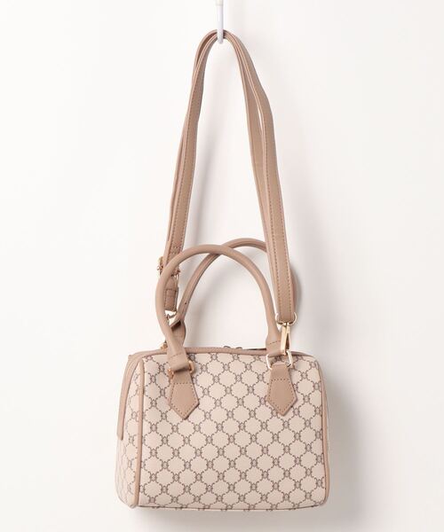 ems excite(エムズエキサイト)の「柄ボストンBAG(ボストンバッグ・レディース・ホワイト系その他/ブラウン系その他/ダークブラウン・FREE)」の9枚目の写真