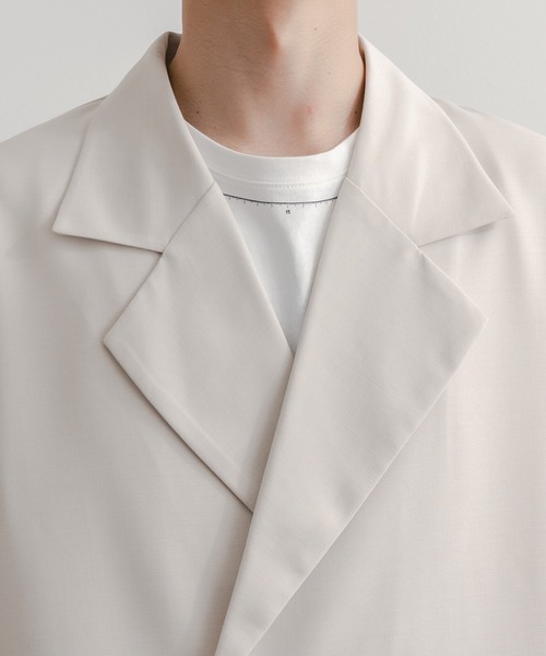 epnok（エプノック）の「リネンライクリラックス開襟シャツ（シャツ/ブラウス・メンズ・グレイッシュブルー/ナチュラル/ブラック・LARGE/SMALL/MEDIUM）」の15枚目の写真