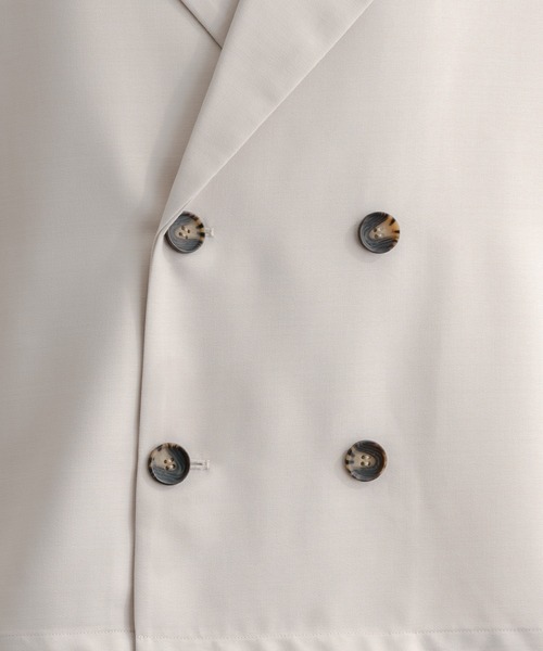 epnok（エプノック）の「リネンライクリラックス開襟シャツ（シャツ/ブラウス・メンズ・グレイッシュブルー/ナチュラル/ブラック・LARGE/SMALL/MEDIUM）」の17枚目の写真