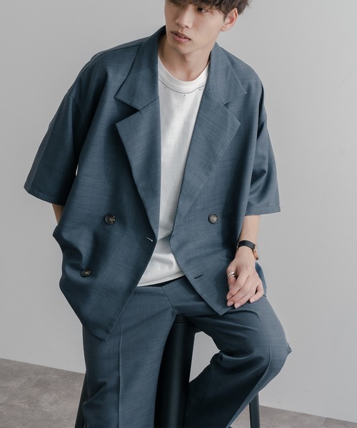 epnok（エプノック）の「リネンライクリラックス開襟シャツ（シャツ/ブラウス・メンズ・グレイッシュブルー/ナチュラル/ブラック・LARGE/SMALL/MEDIUM）」の20枚目の写真