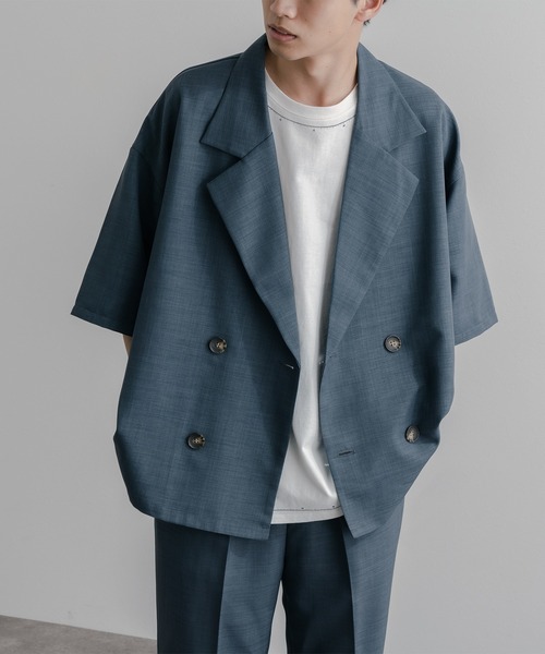 epnok（エプノック）の「リネンライクリラックス開襟シャツ（シャツ/ブラウス・メンズ・グレイッシュブルー/ナチュラル/ブラック・LARGE/SMALL/MEDIUM）」の21枚目の写真