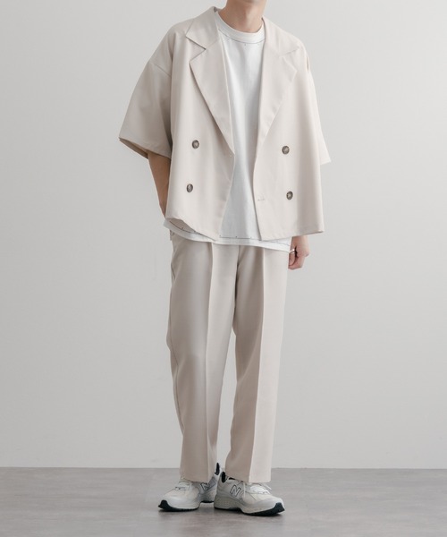 epnok（エプノック）の「リネンライクリラックス開襟シャツ（シャツ/ブラウス・メンズ・グレイッシュブルー/ナチュラル/ブラック・LARGE/SMALL/MEDIUM）」の11枚目の写真