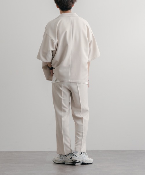 epnok（エプノック）の「リネンライクリラックス開襟シャツ（シャツ/ブラウス・メンズ・グレイッシュブルー/ナチュラル/ブラック・LARGE/SMALL/MEDIUM）」の14枚目の写真