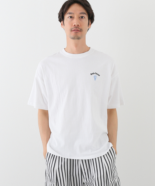 B.C STOCK（ベーセーストック）の「[WC]Drawing softcream  Tシャツ（Tシャツ/カットソー・メンズ・ホワイト/ブラック・MEDIUM/LARGE）」の21枚目の写真