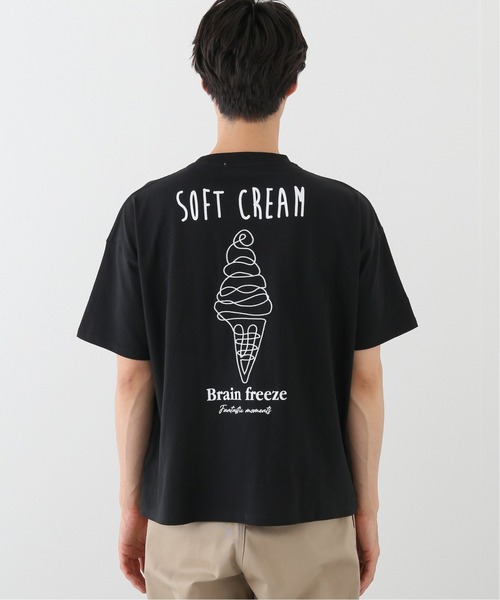 B.C STOCK（ベーセーストック）の「[WC]Drawing softcream  Tシャツ（Tシャツ/カットソー・メンズ・ホワイト/ブラック・MEDIUM/LARGE）」の6枚目の写真